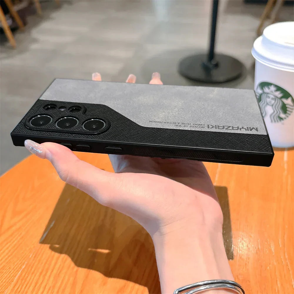 DuoLux™ Leather Case – Galaxy S21–S25 Series