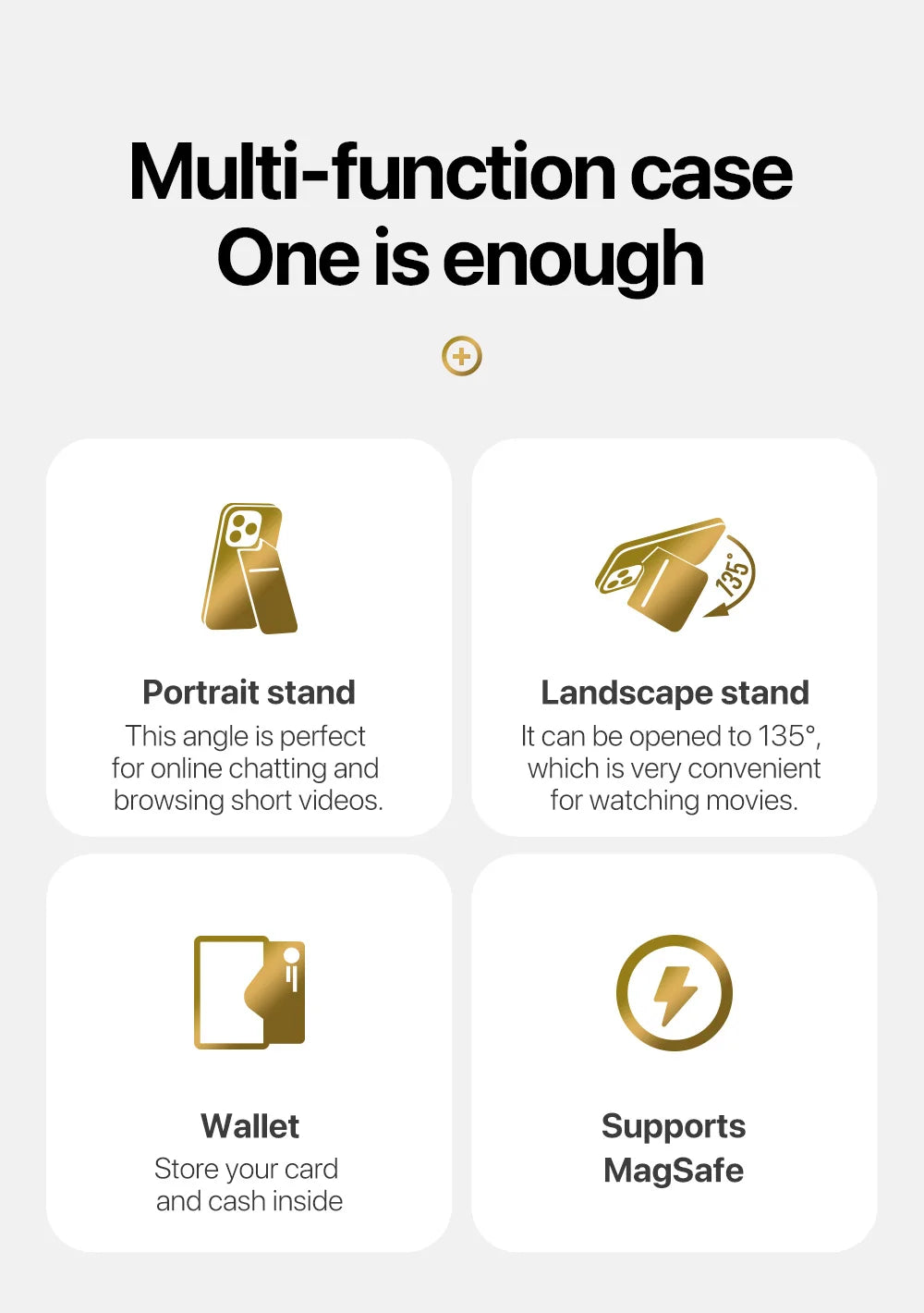 Magnetic 3-in-1 Wallet Case for Samsung S24 Series