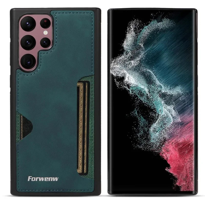 RetroVault™ Card Slot Leather Case