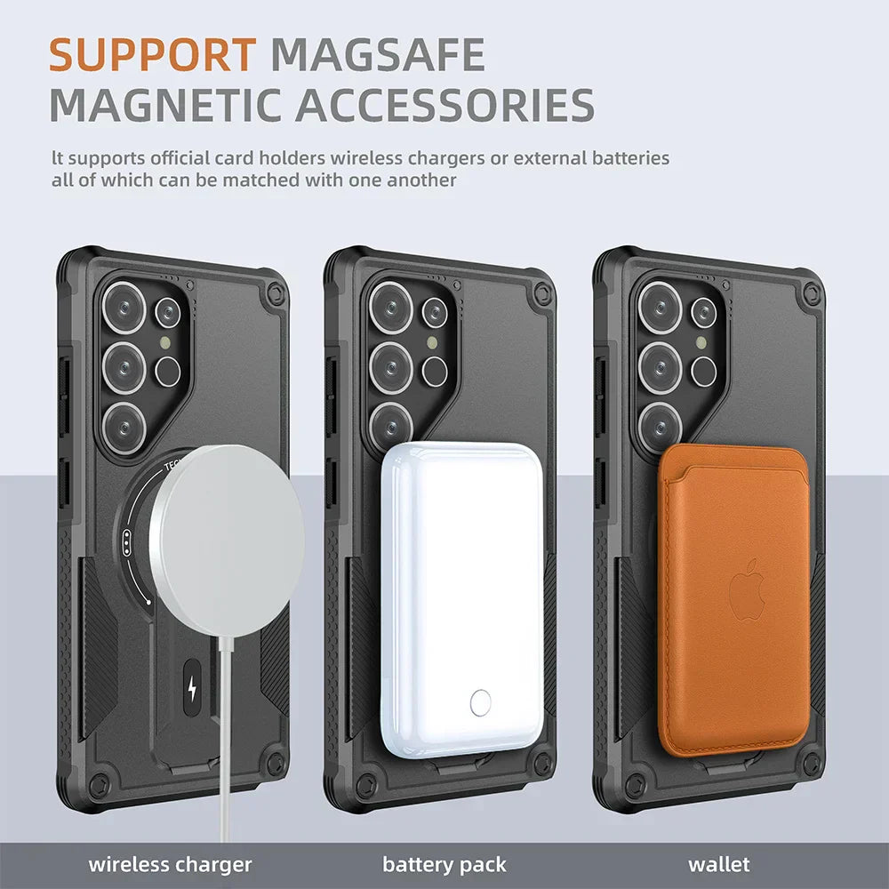MagSafe Stand Case for Samsung S24/S25 Ultra Plus