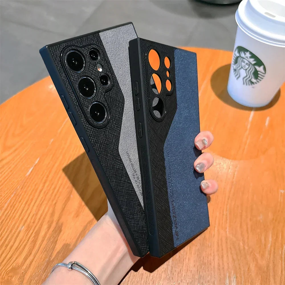 DuoLux™ Leather Case – Galaxy S21–S25 Series