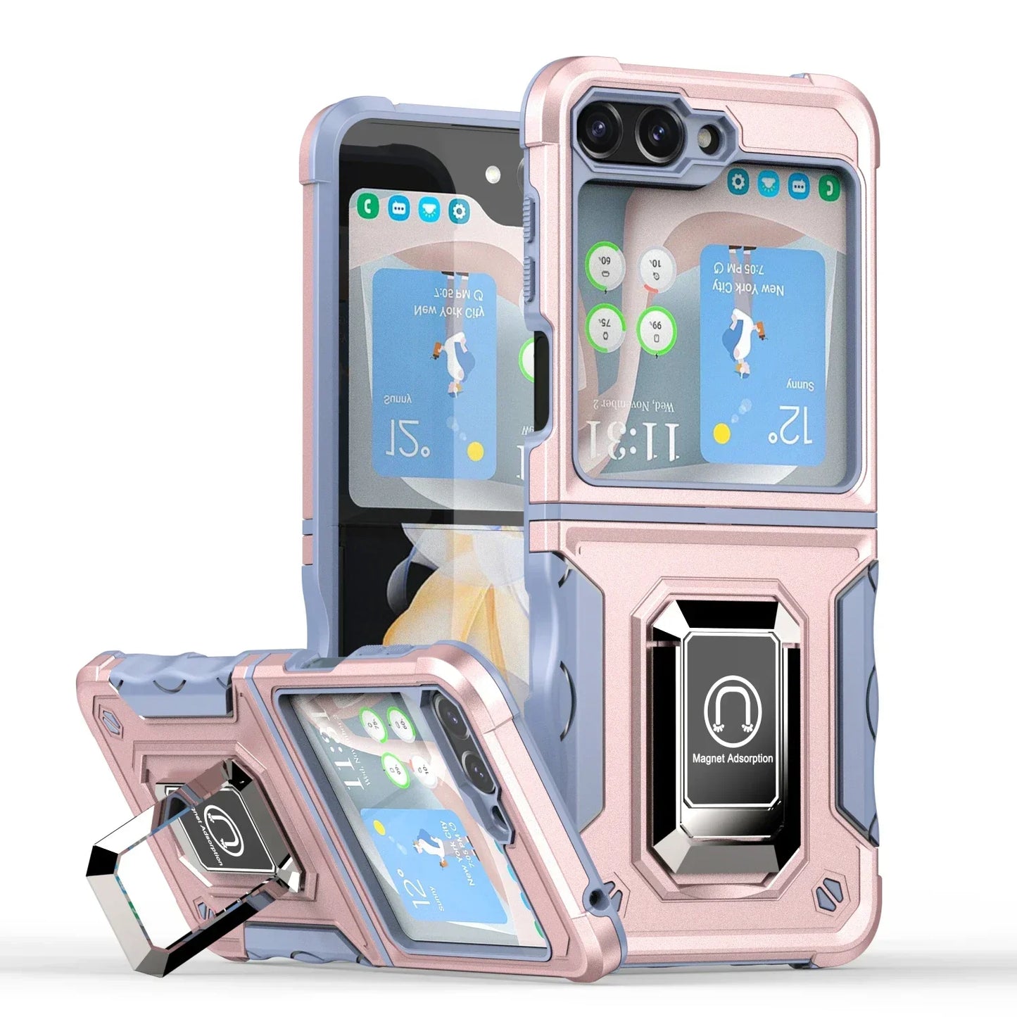 Military-Grade Armor Case for Galaxy Z Flip 3-7