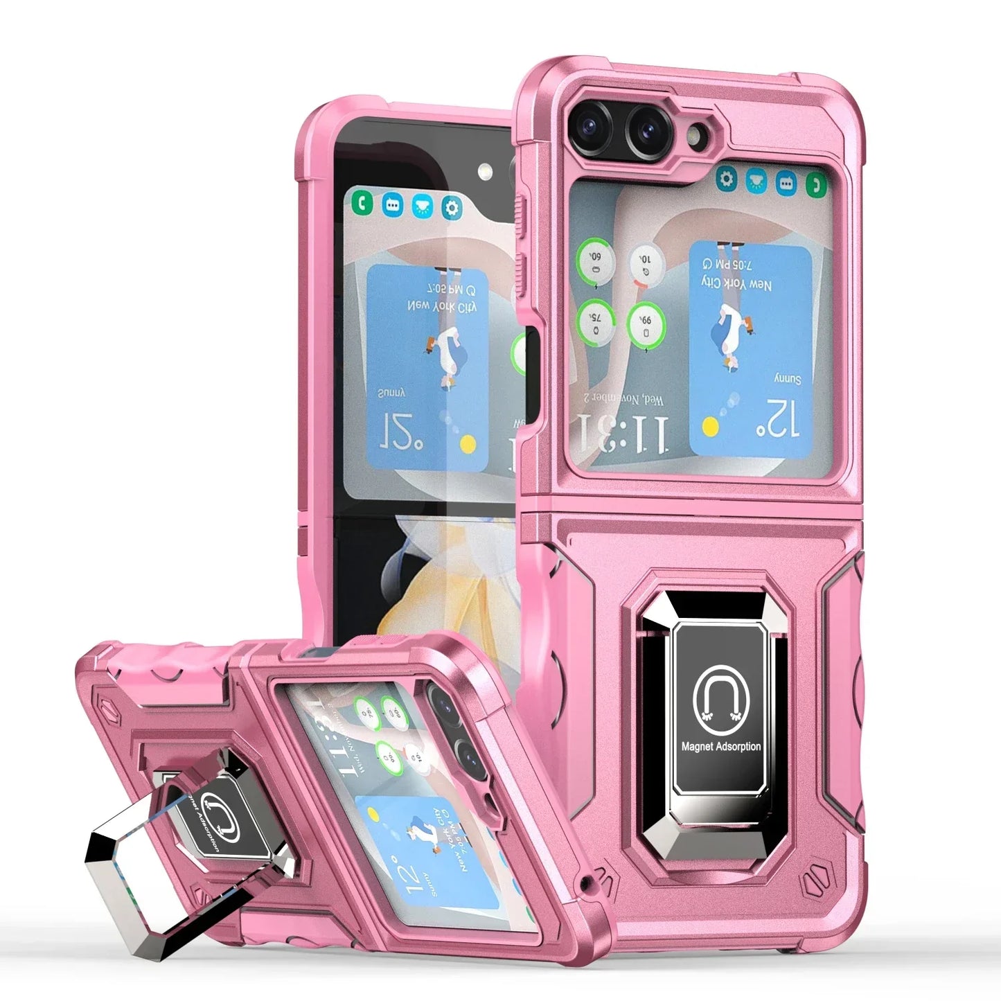 Military-Grade Armor Case for Galaxy Z Flip 3-7