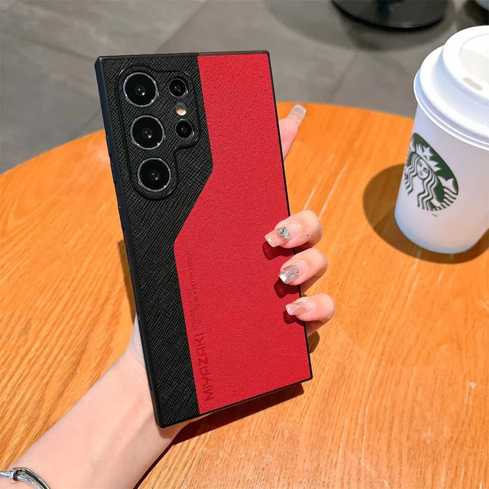 DuoLux™ Leather Case – Galaxy S21–S25 Series