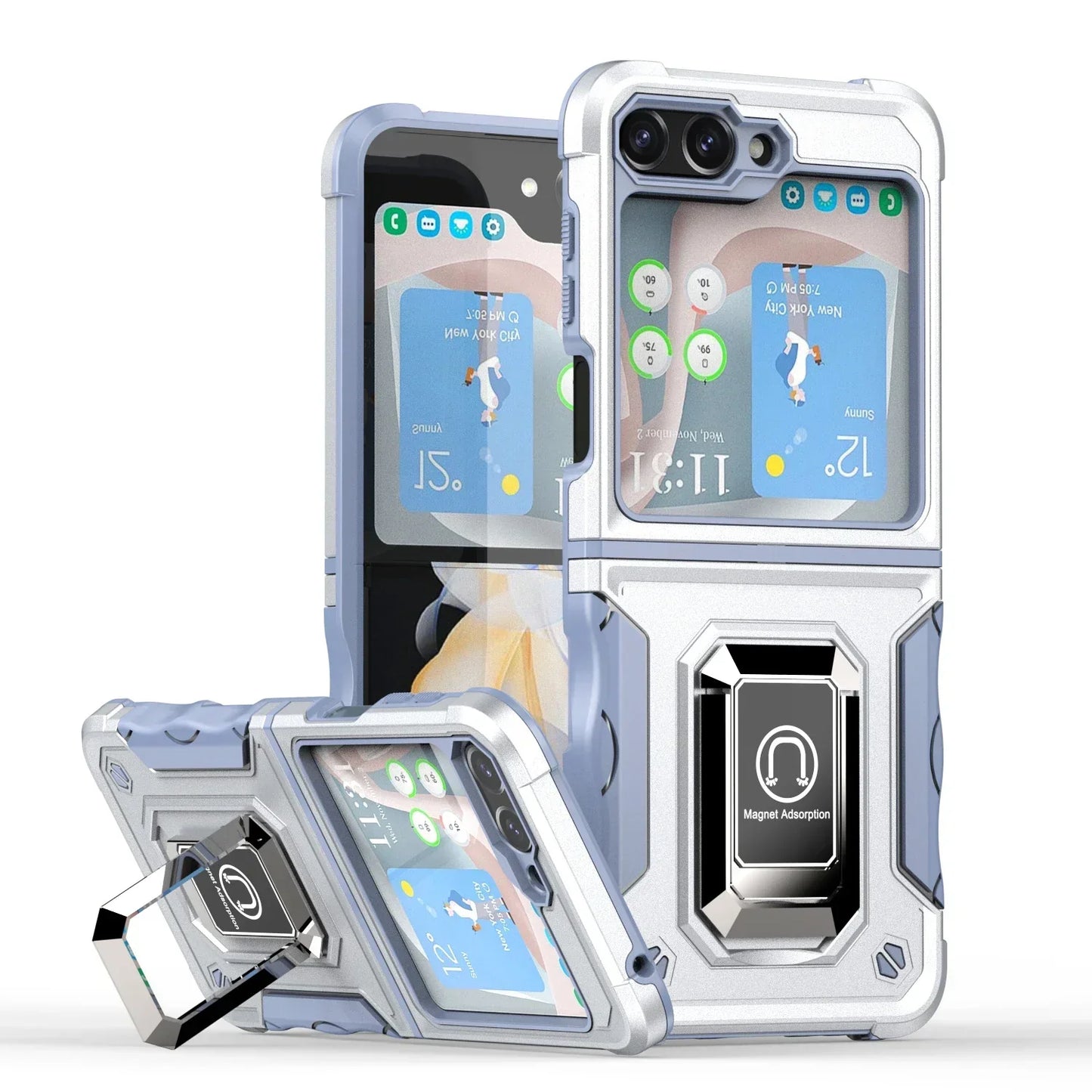 Military-Grade Armor Case for Galaxy Z Flip 3-7
