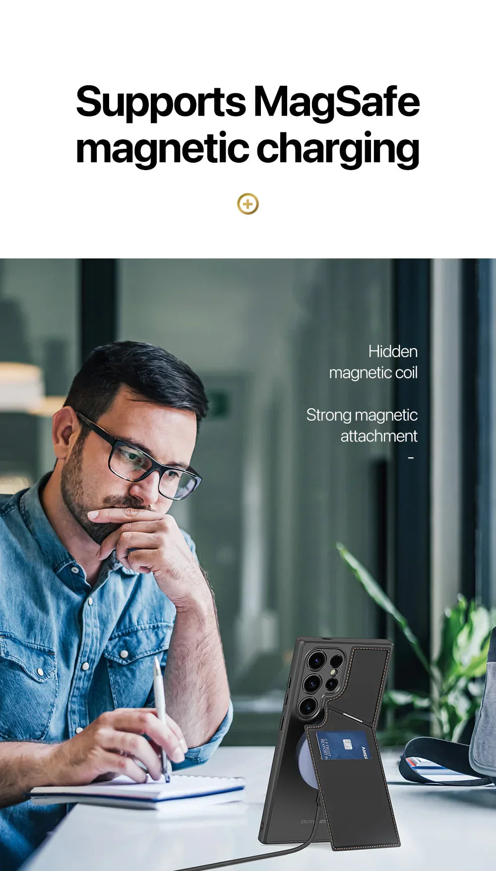 Magnetic 3-in-1 Wallet Case for Samsung S24 Series