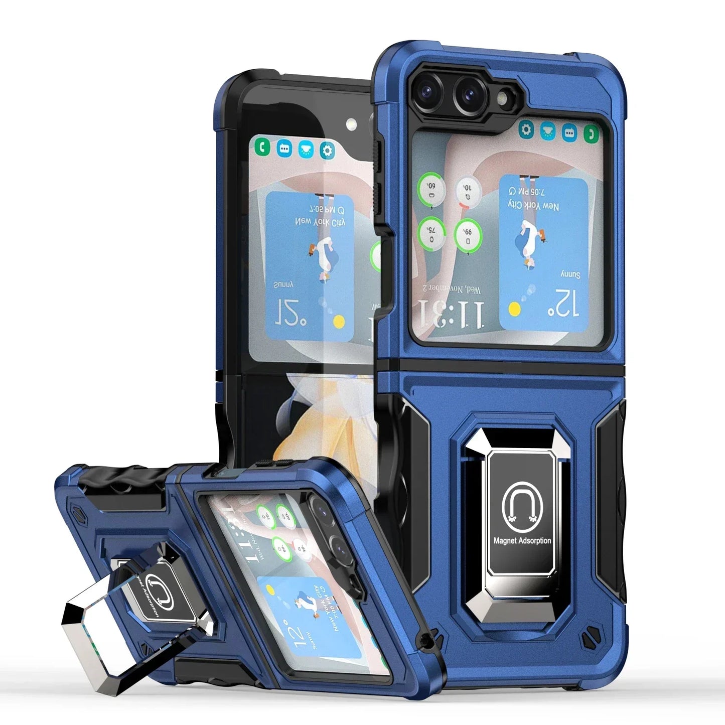Military-Grade Armor Case for Galaxy Z Flip 3-7