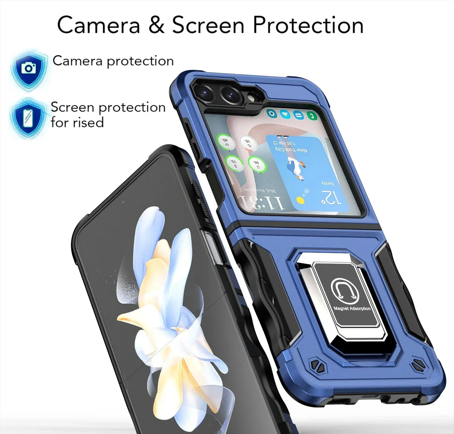 Military-Grade Armor Case for Galaxy Z Flip 3-7