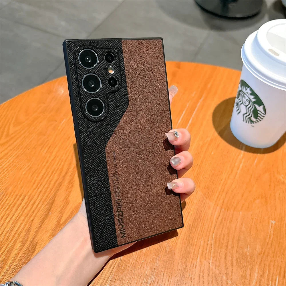 DuoLux™ Leather Case – Galaxy S21–S25 Series