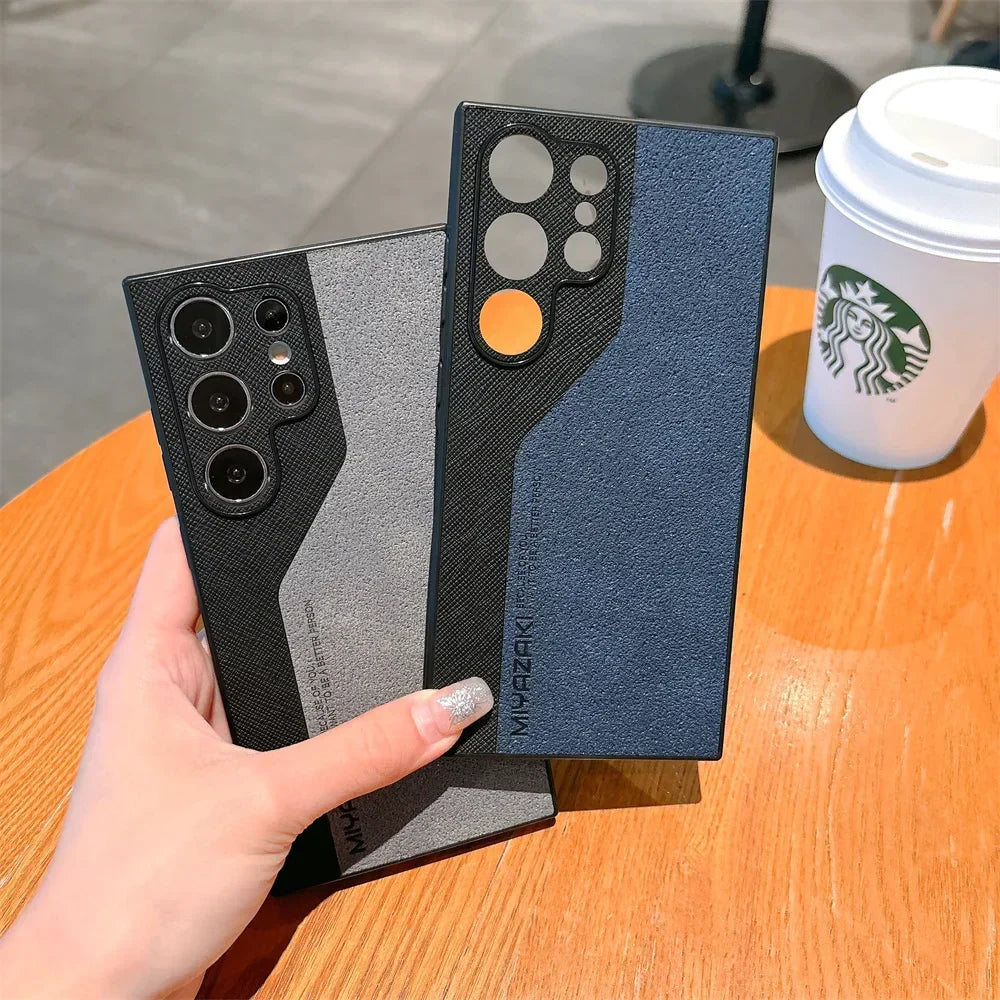 DuoLux™ Leather Case – Galaxy S21–S25 Series