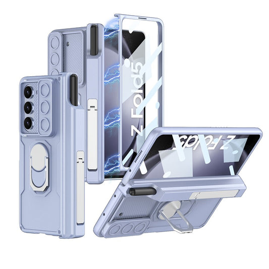 Shockproof Matte Case with Bracket & Pen Slot Holder For Samsung Galaxy Z Fold