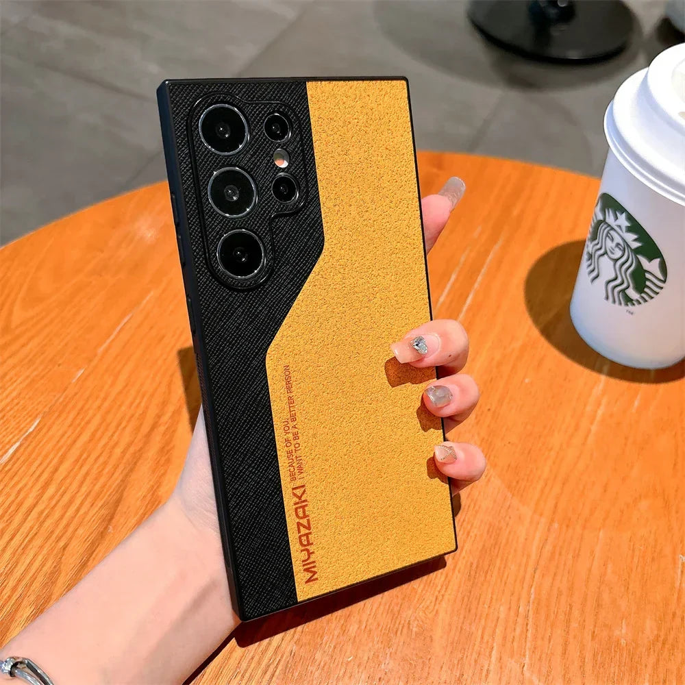 DuoLux™ Leather Case – Galaxy S21–S25 Series