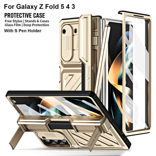 Hinge Armor Shockproof Magnetic Case For Samsung Galaxy Z Fold