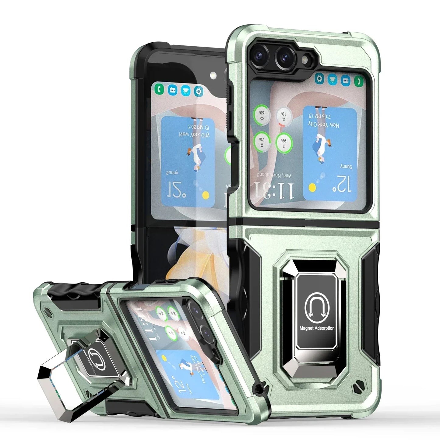 Military-Grade Armor Case for Galaxy Z Flip 3-7