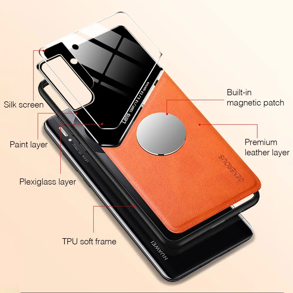 MagGrip™ Car Mount Leather Case – Samsung Galaxy S Series