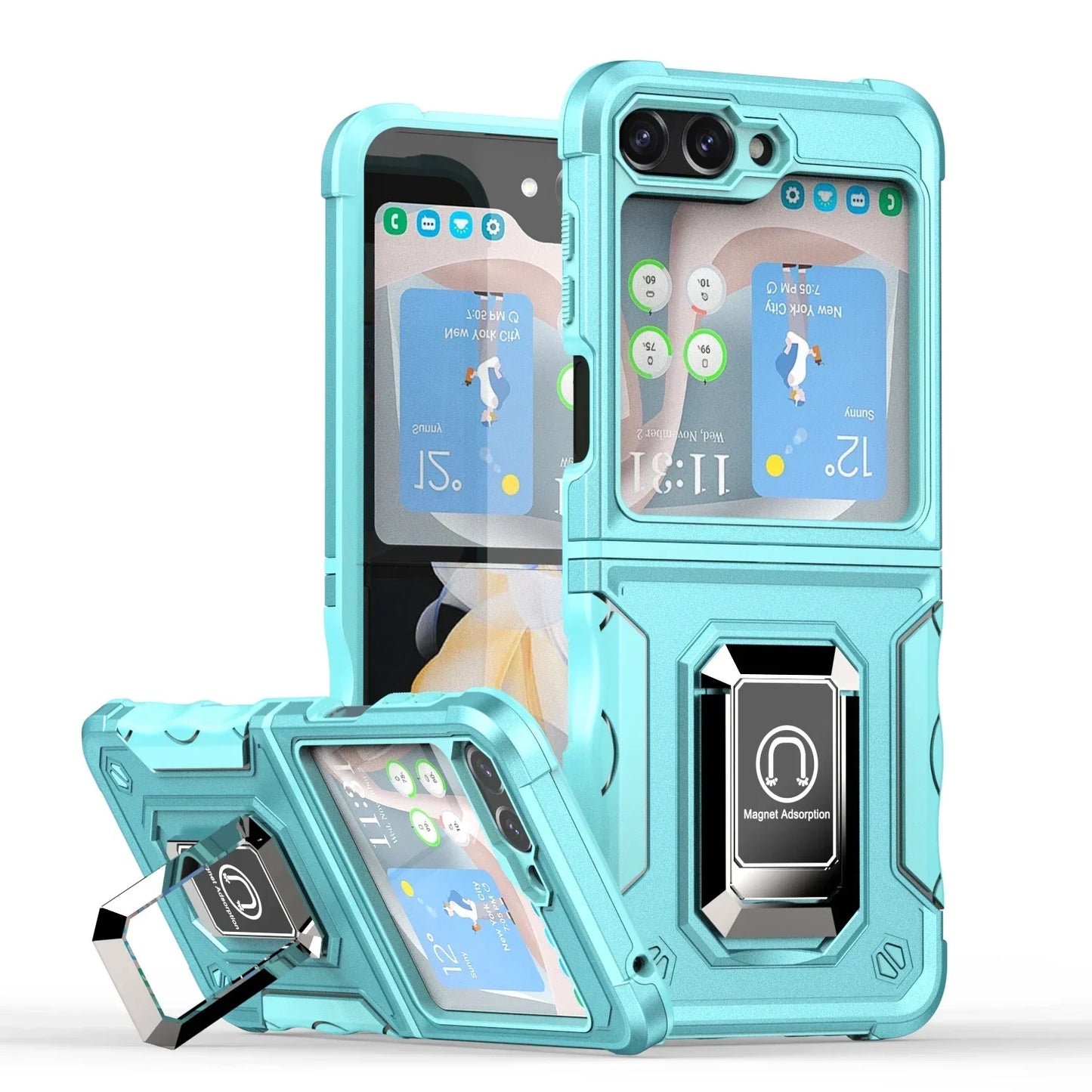 Military-Grade Armor Case for Galaxy Z Flip 3-7