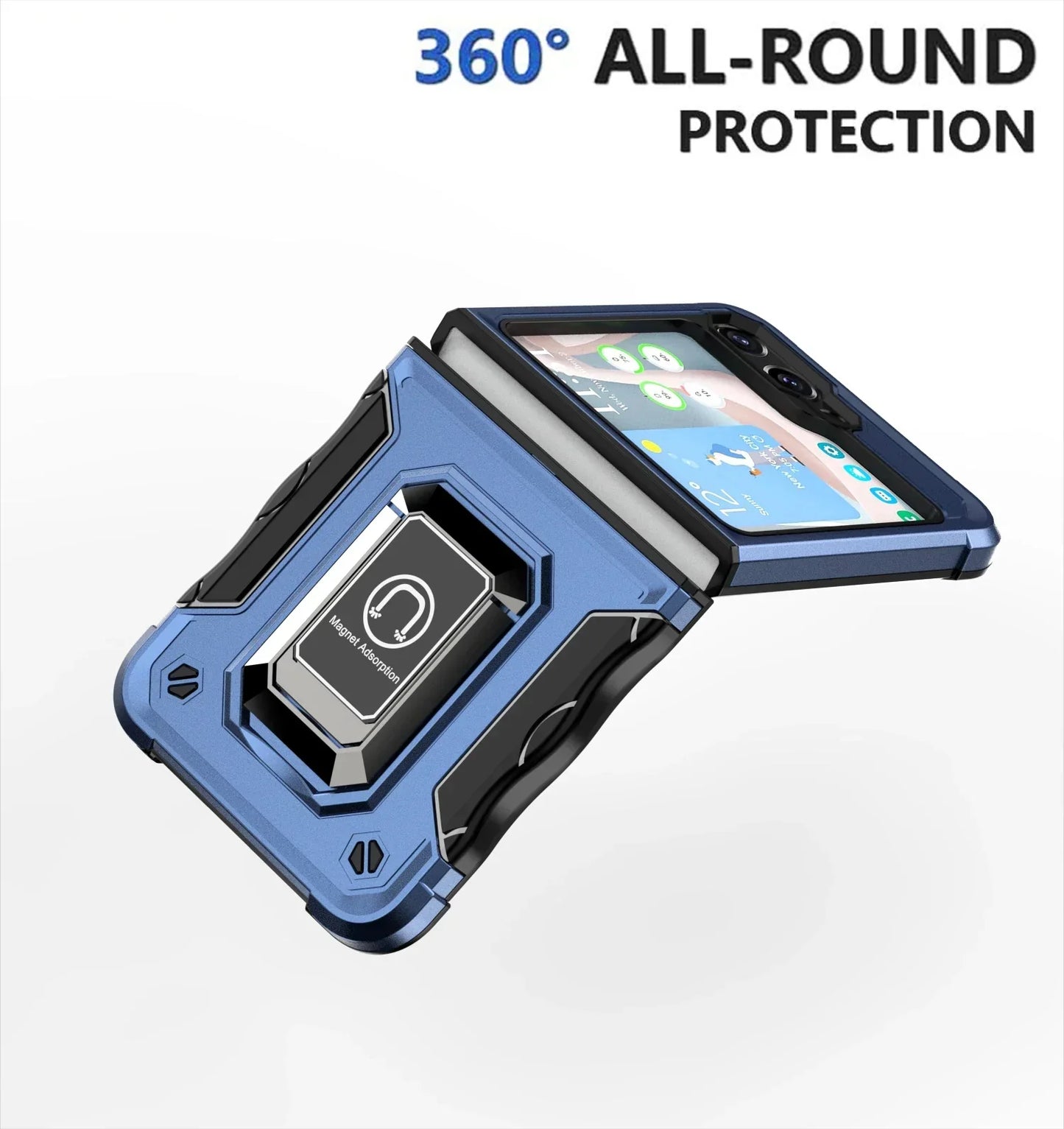 Military-Grade Armor Case for Galaxy Z Flip 3-7