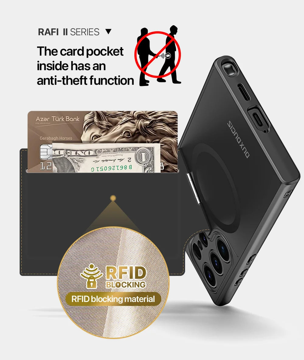 Magnetic 3-in-1 Wallet Case for Samsung S24 Series