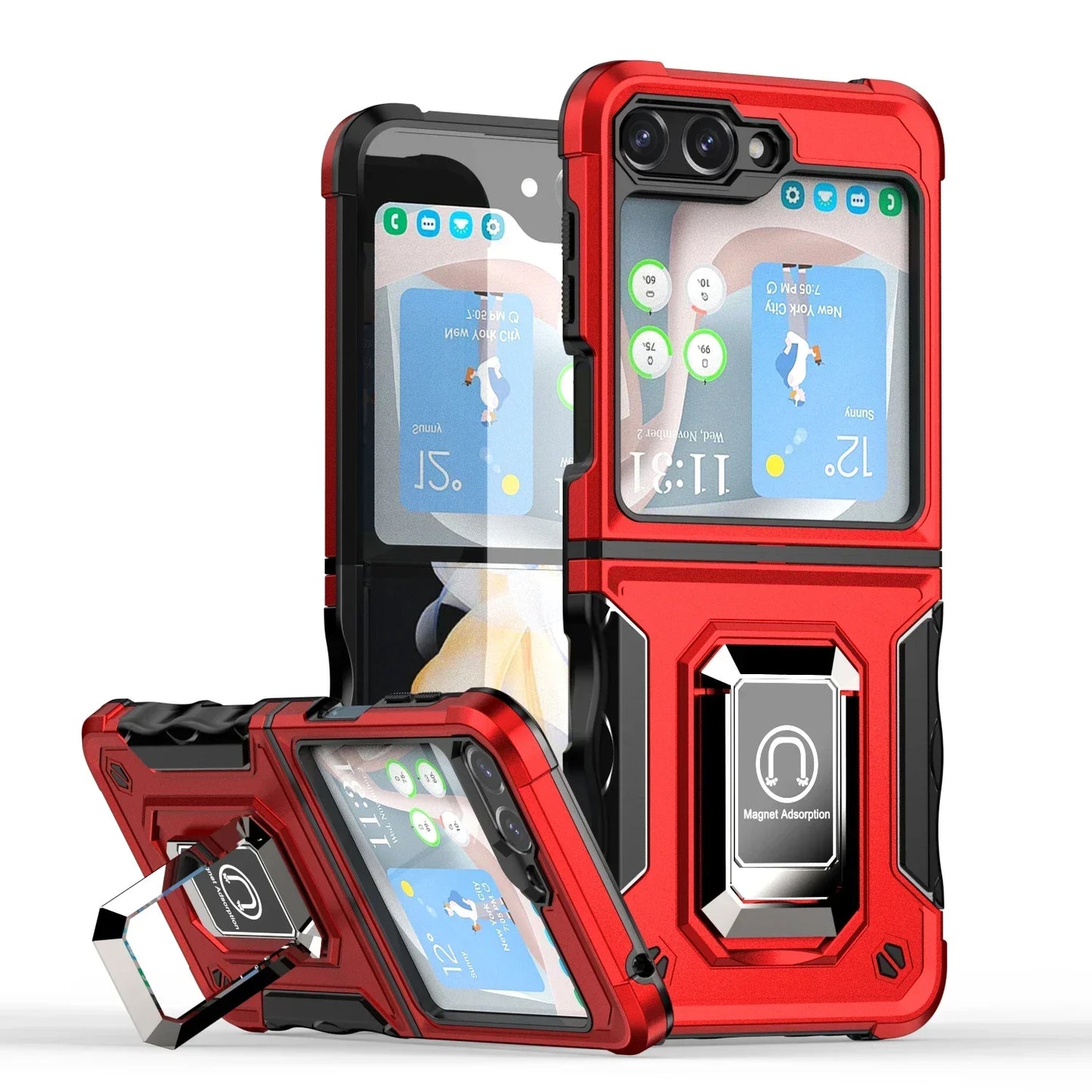 Military-Grade Armor Case for Galaxy Z Flip 3-7
