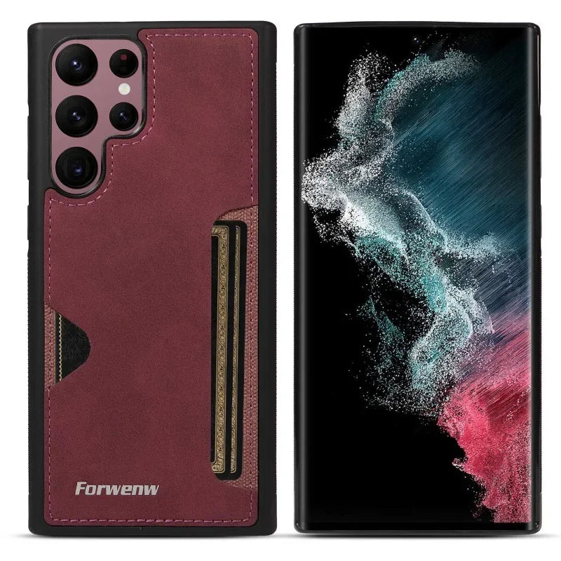 RetroVault™ Card Slot Leather Case