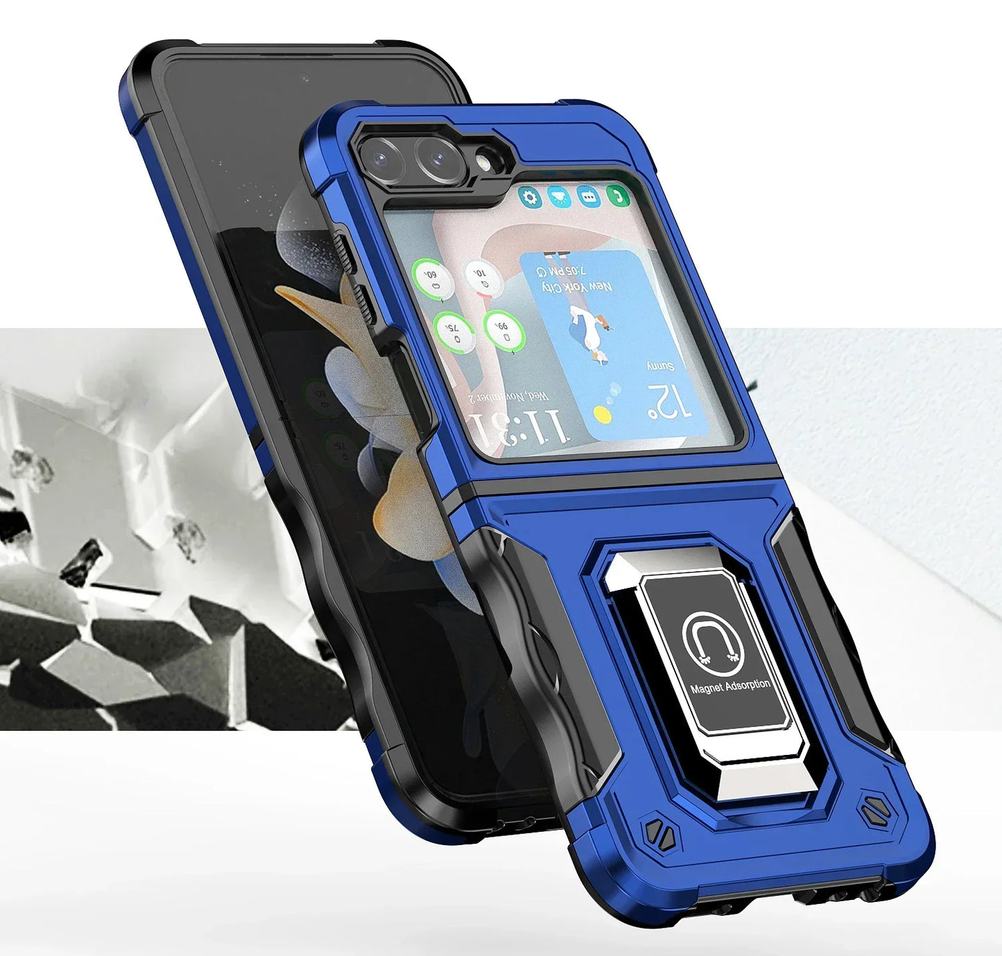 Military-Grade Armor Case for Galaxy Z Flip 3-7
