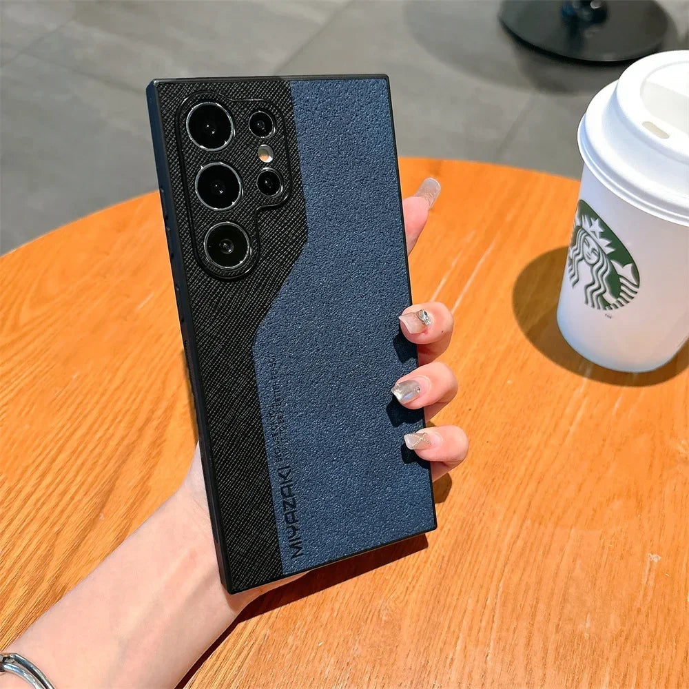 DuoLux™ Leather Case – Galaxy S21–S25 Series