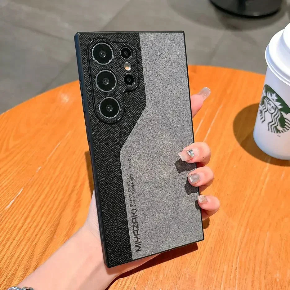 DuoLux™ Leather Case – Galaxy S21–S25 Series