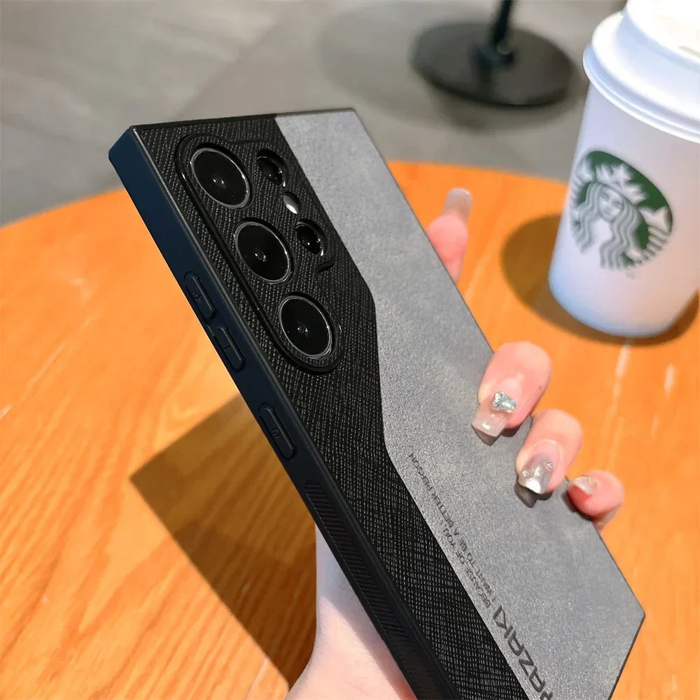 DuoLux™ Leather Case – Galaxy S21–S25 Series