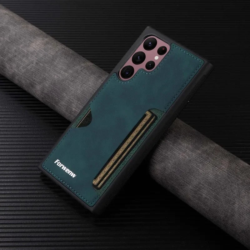 RetroVault™ Card Slot Leather Case