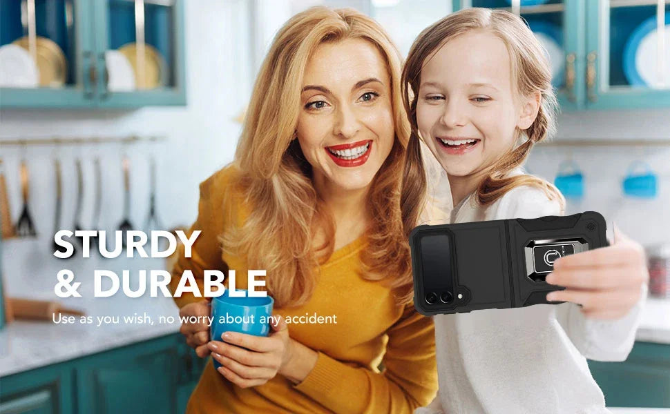 Military-Grade Armor Case for Galaxy Z Flip 3-7