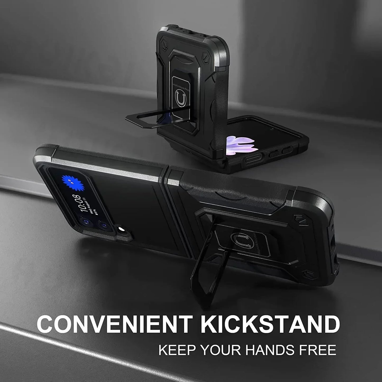 Military-Grade Armor Case for Galaxy Z Flip 3-7