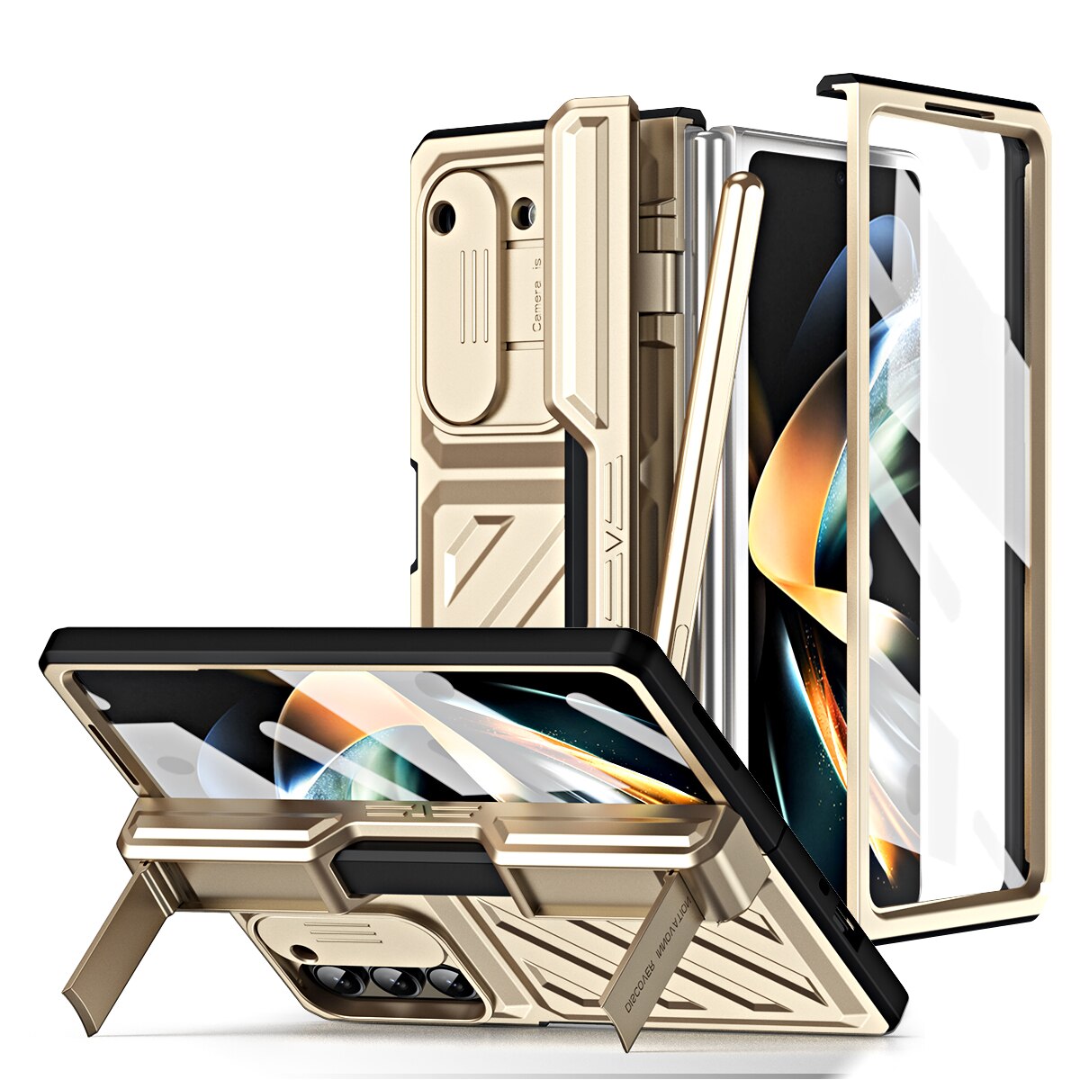 Hinge Armor Shockproof Magnetic Case For Samsung Galaxy Z Fold