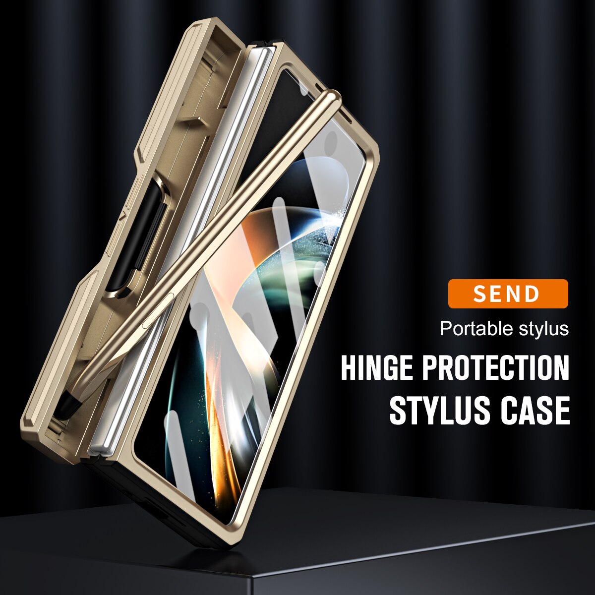 Hinge Armor Shockproof Magnetic Case For Samsung Galaxy Z Fold