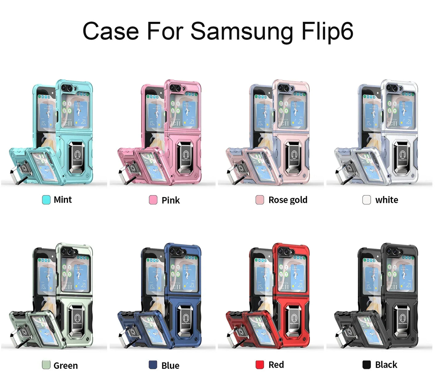 Military-Grade Armor Case for Galaxy Z Flip 3-7
