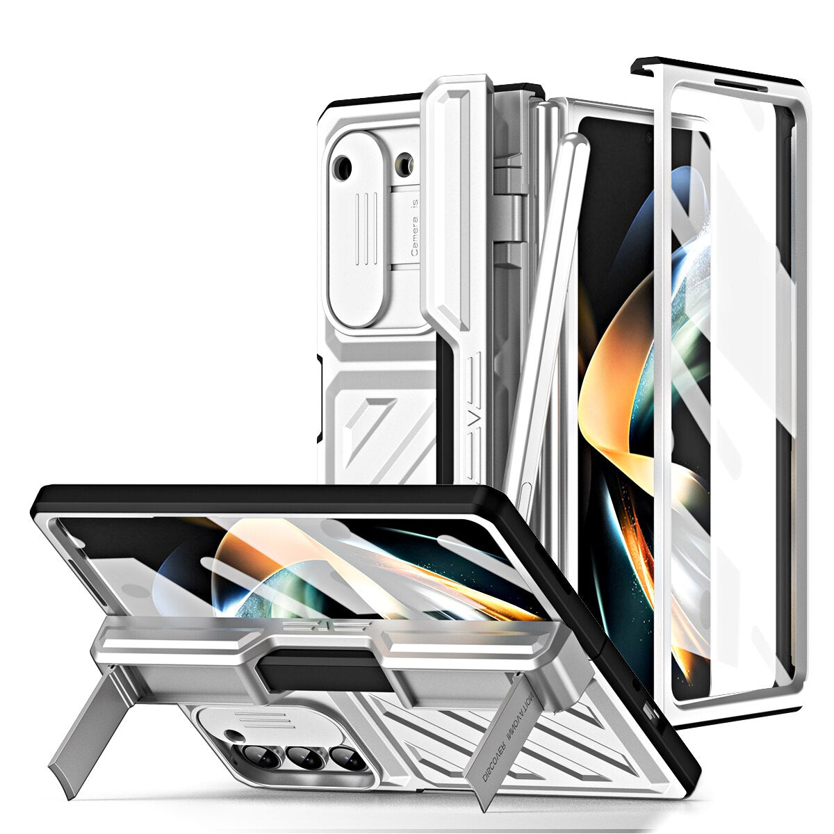 Hinge Armor Shockproof Magnetic Case For Samsung Galaxy Z Fold