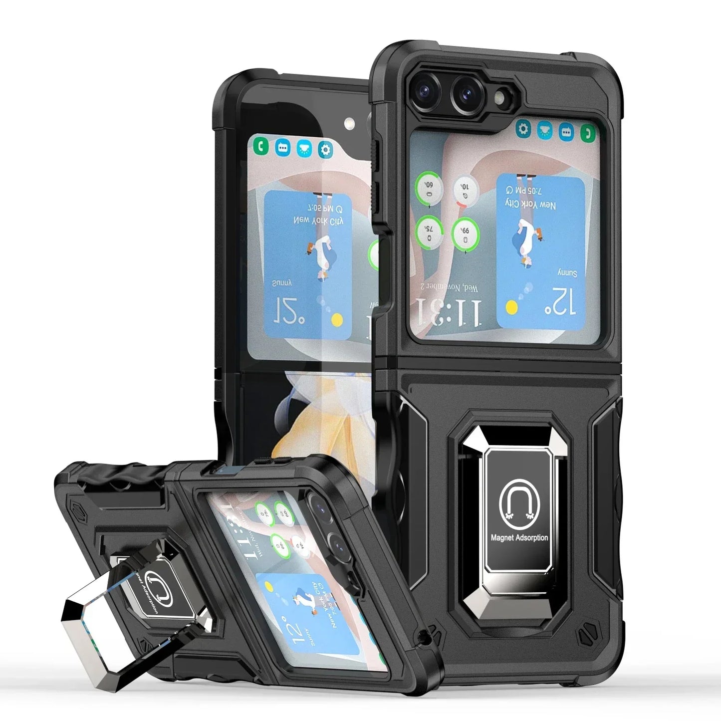Military-Grade Armor Case for Galaxy Z Flip 3-7