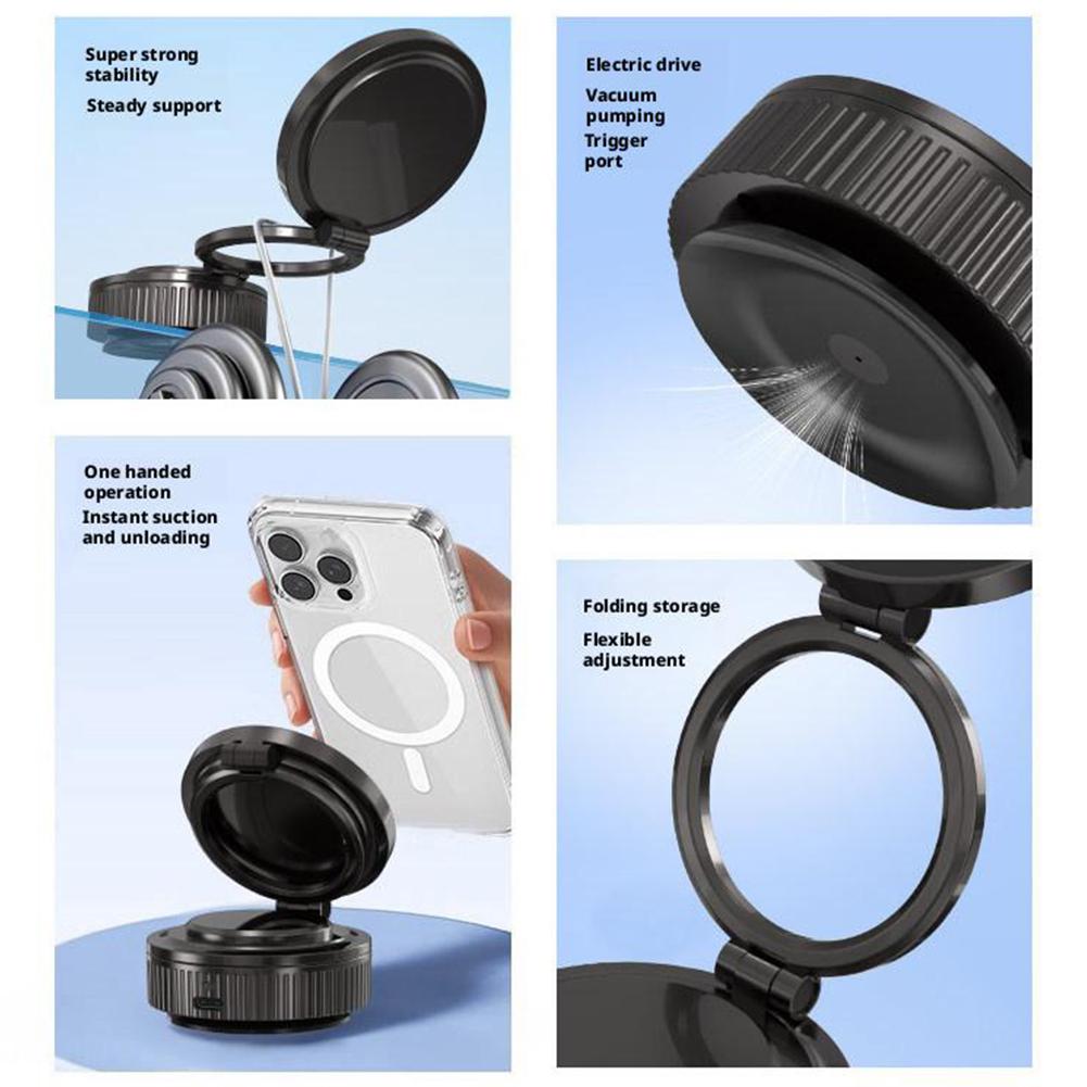 MagHold™ 360° Vacuum Magnetic Phone Mount – Car & Home Use